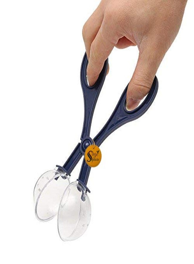 Sage Square Worm/Insect Food Feeder Tool for Reptile/Terrarium/Aquarium/Snake/Python/Lizard/Gecko/Iguana/Turtle/Scorpion/Frog/Fish (Blue) - Image 1